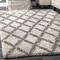 Nuloom Sharika Lattice Shaggy Area Rug 5ft x 8ft MLSH03A-508 - alternate 1
